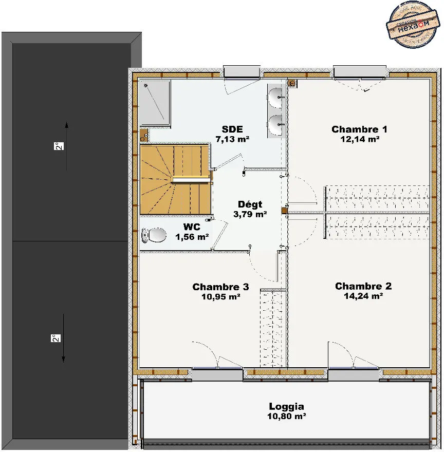 Plan - Villa Contemporaine à Construire à Roscoff