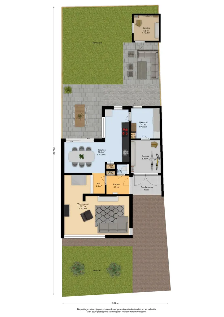 Plano - Luxury Two-Storey House with Garden in Middelburg
