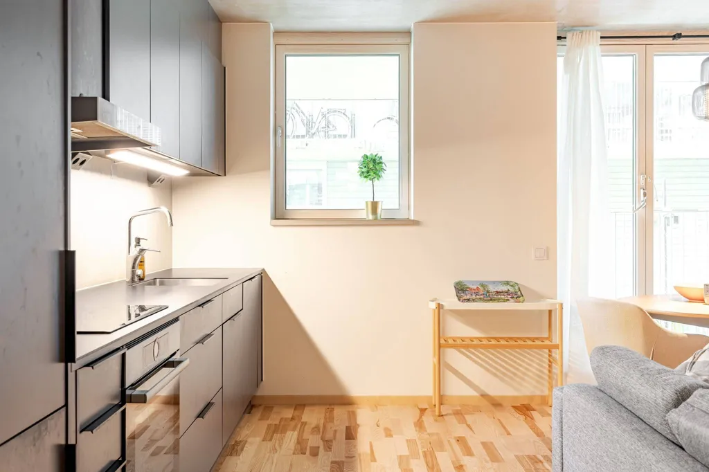 Cuisine - Modern Flat with Balcony in Brunnshög