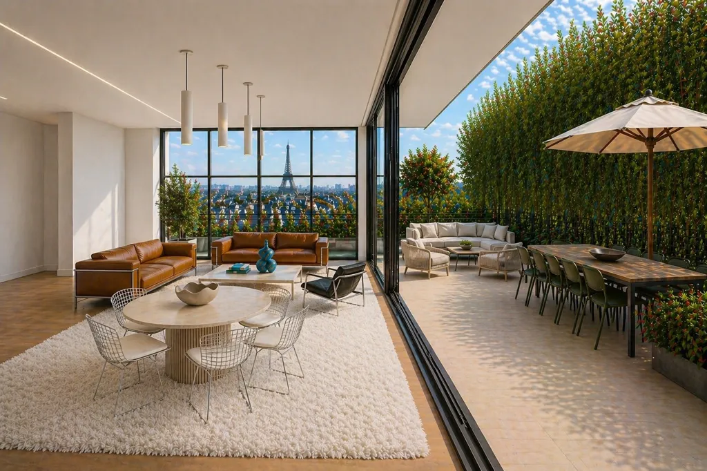 Terrass - Duplex with 70 m² Terrace in Raspail