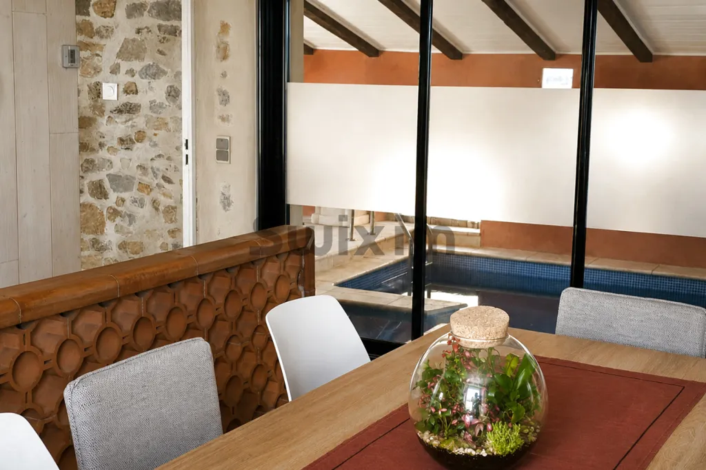 Söögituba - Renovated Vineyard House with Pool in Lédignan