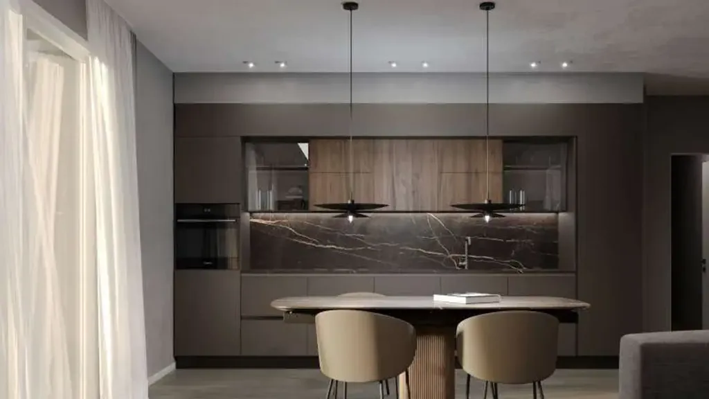 Köök - Luxury Apartment with Garden in Castel Maggiore