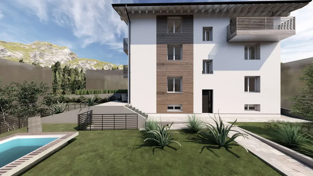 Modern Bilocale with Mini Pool in Pisogne
