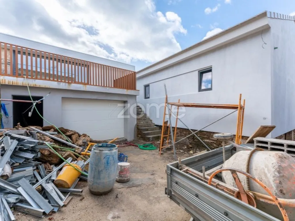Exterior - Contemporary Stone House with Pool in Caminha