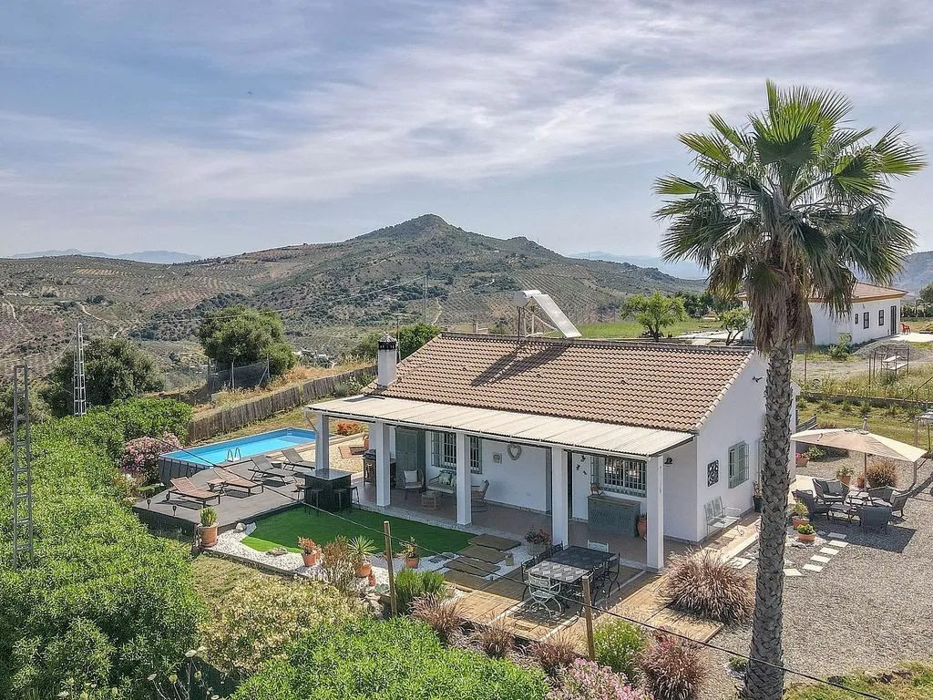 Vue aérienne - Rustic House with Pool in Tolox