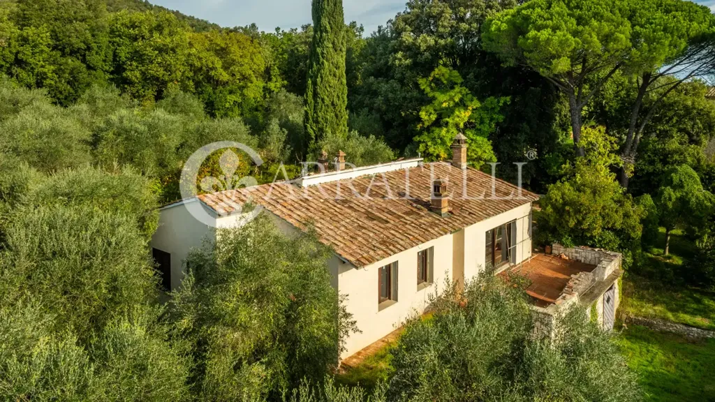 Vue aérienne - Luxury Farmhouse with Pool in Monteriggioni