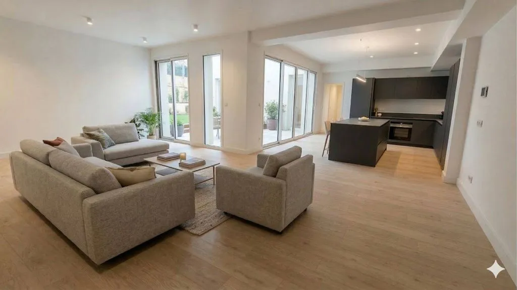 Soggiorno - Renovated Flat with Patio in Bordeaux