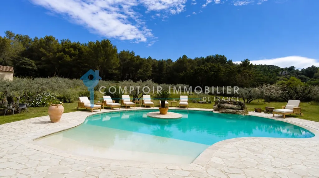 Pool - Luxury House with Pool in Les Baux de Provence