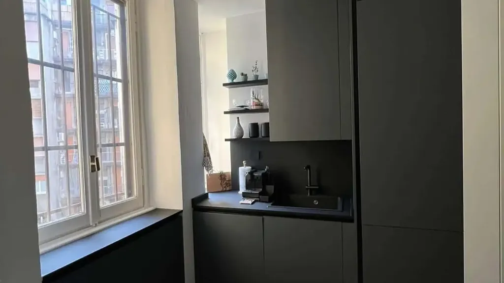Cuisine - Bright Studio with Balcony in Milan
