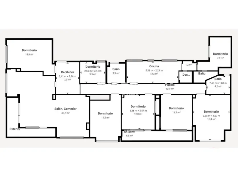 Plan - Apartment with Terrace in Granada
