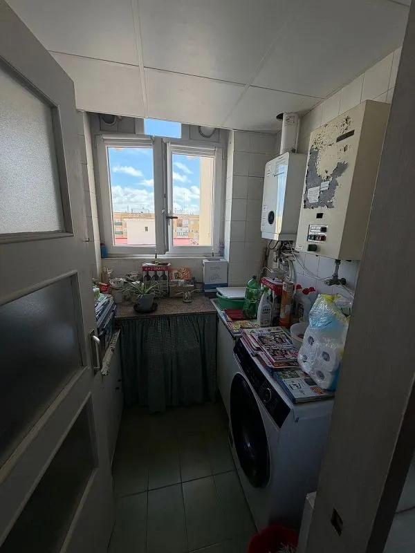 Köök - Beachfront Apartment with Garage in Playa Victoria