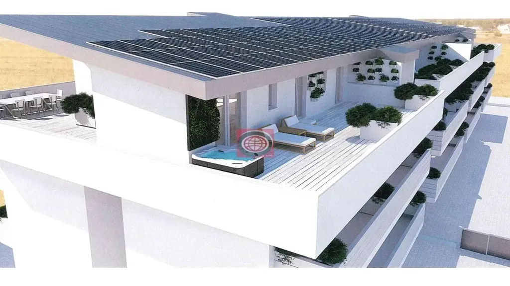 Vista aerea - Appartamento con ampio balcone a Cesena