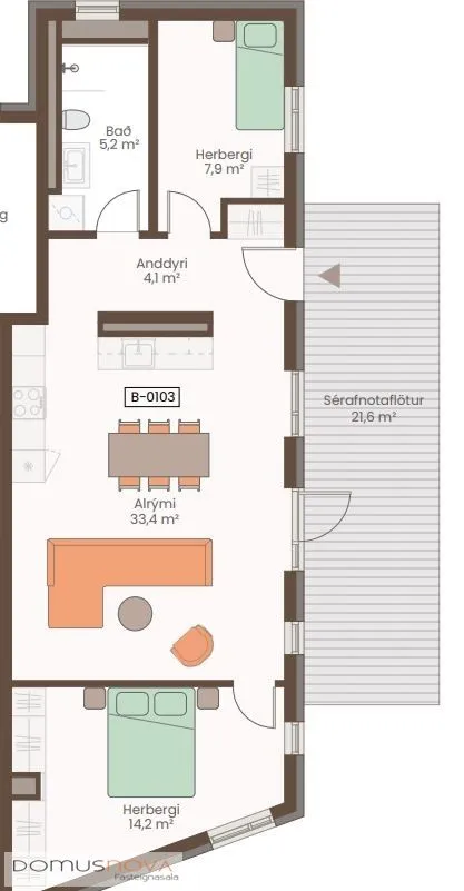 Plaan - Modern Apartment with Sea View in Gufunes
