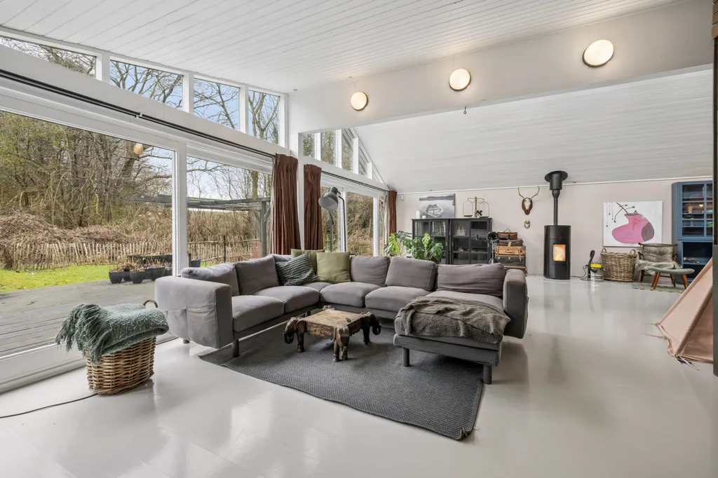 Séjour - Villa with Loft and Garden in Kværndrup