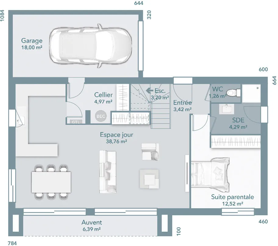Plan - Maison à Construire avec Jardin à Odars