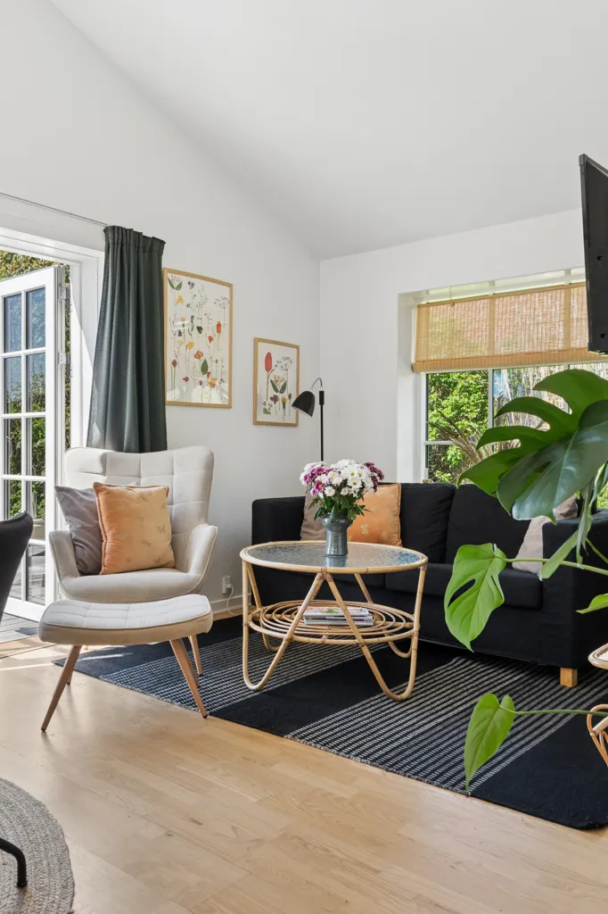 Séjour - Modernised Summerhouse with Terraces in Otterup