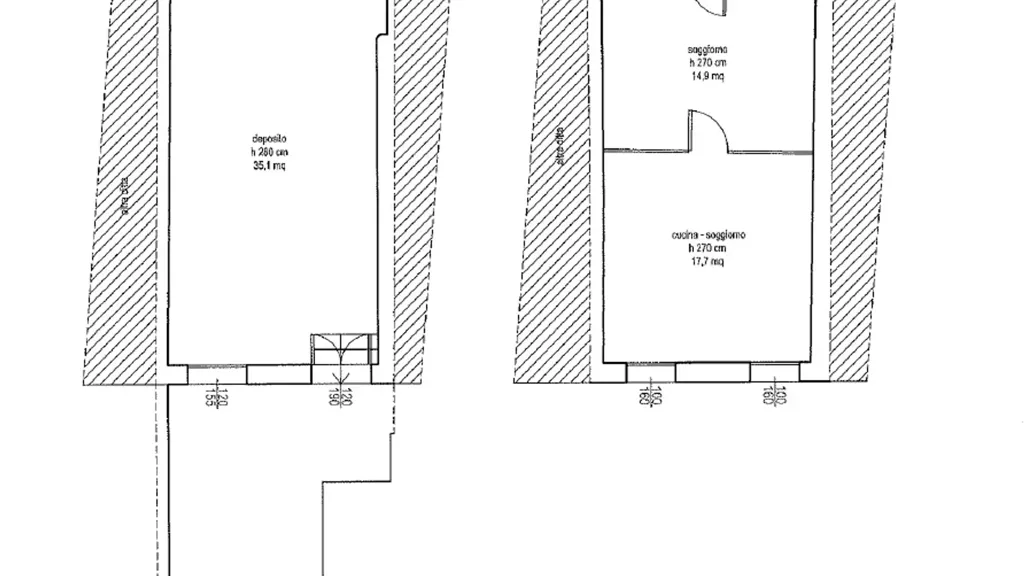 Plan - Terraced Villa for Renovation in Nove