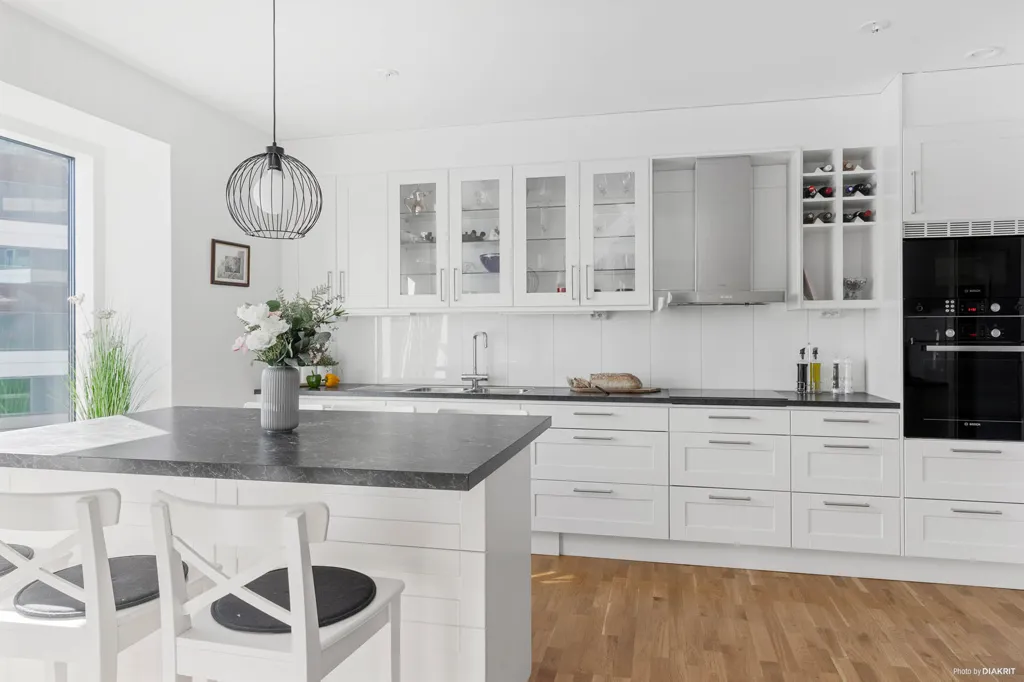 Cucina - Modern Apartment with Panoramic View in Kista Tower