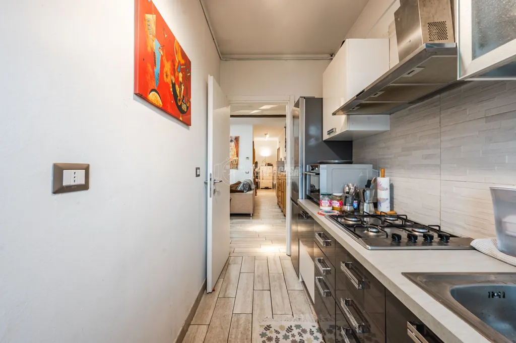 Cuisine - Rustic Bilocale with Balcony in Correggio