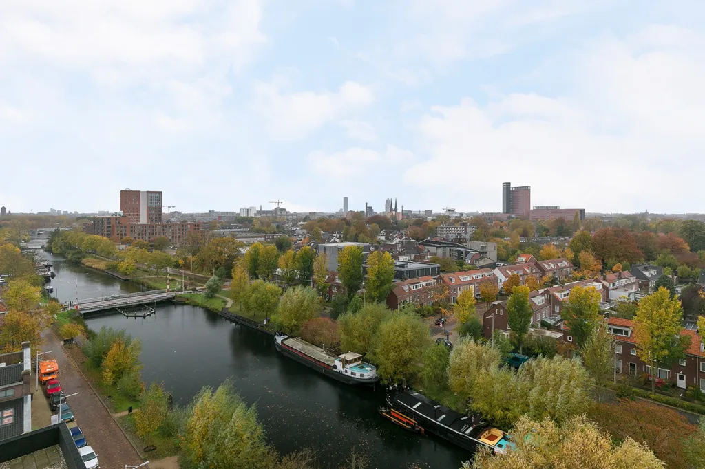 Aerial - Waterfront Apartment with Balcony in Tilburg