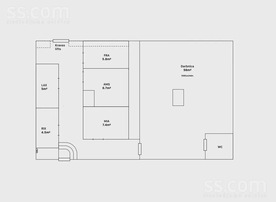 Plan - Warehouse with Office Space in Riga Centre