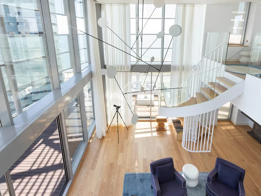 Living Room - Contemporary Apartment with Sea Views in Diagonal Mar