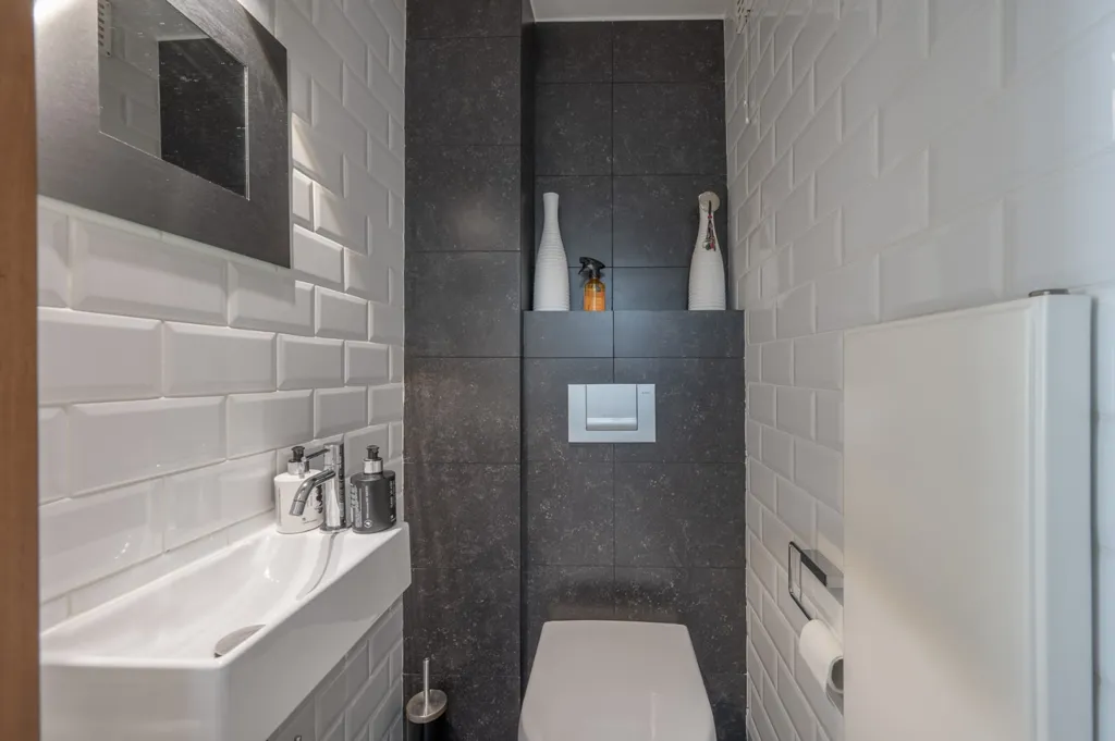 Badezimmer - Apartment with Sea View in Duinbergen