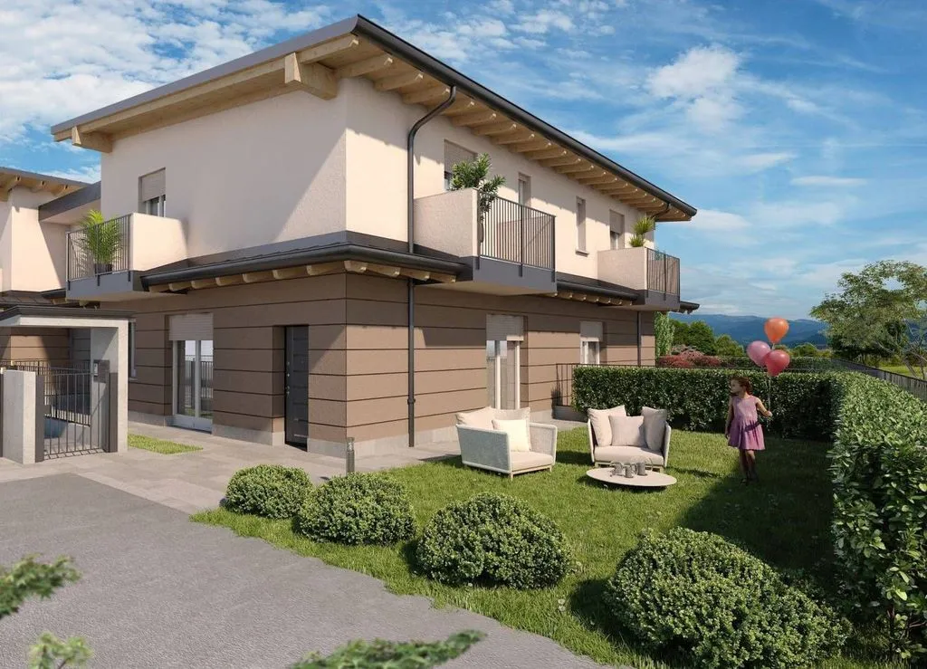 New Villa with Private Garden in Caravaggio