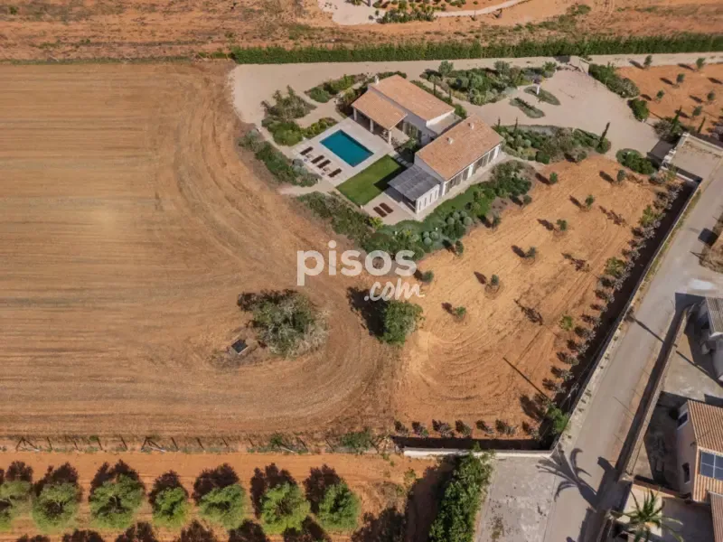Aerial - Newly Built Finca with Pool in Campos