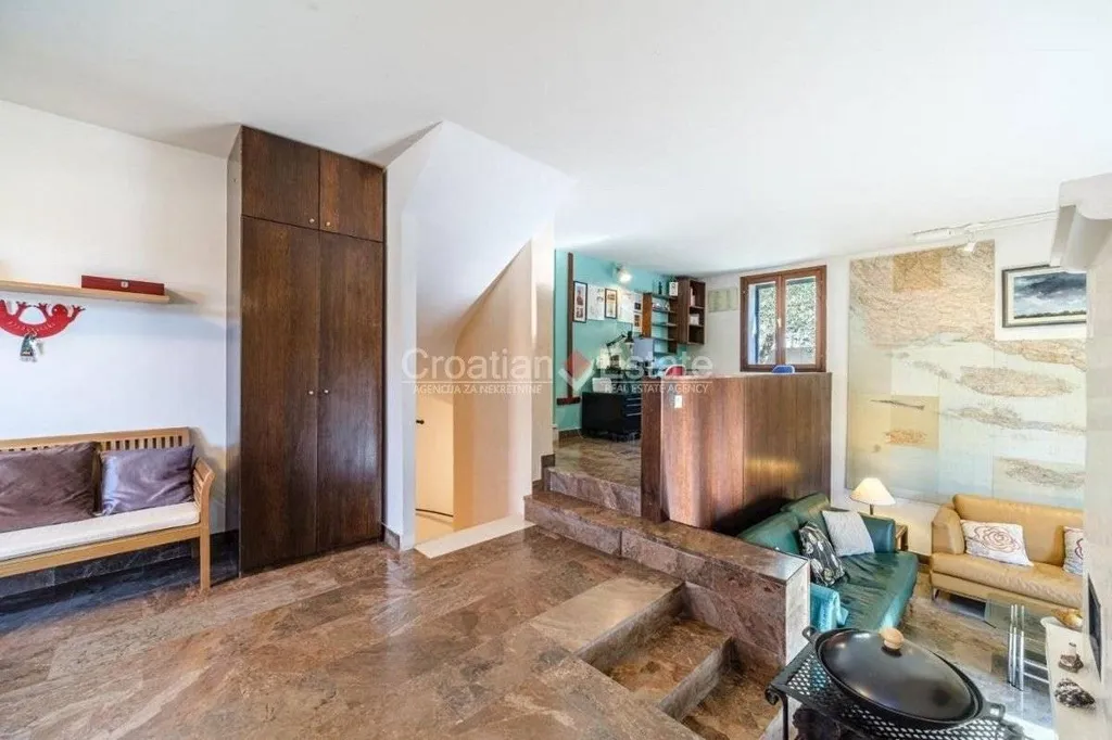 Living Room - Family House with Pool near Postira
