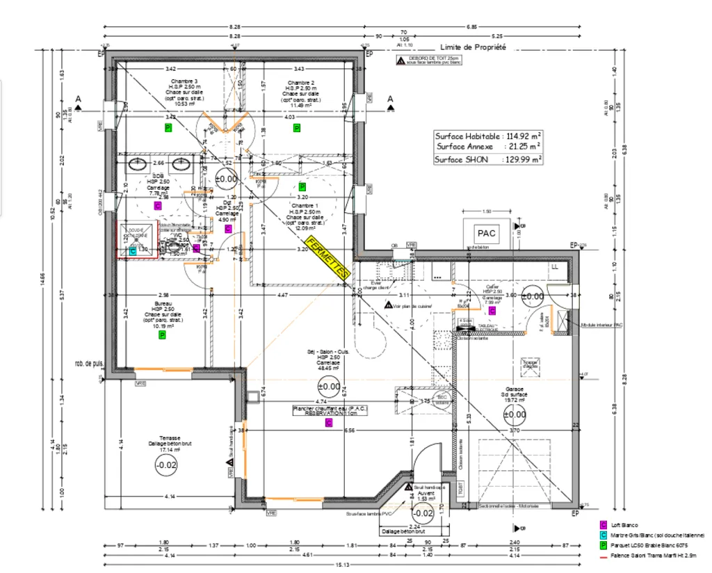 Floor Plan - Contemporary House with Garden in Montamisé