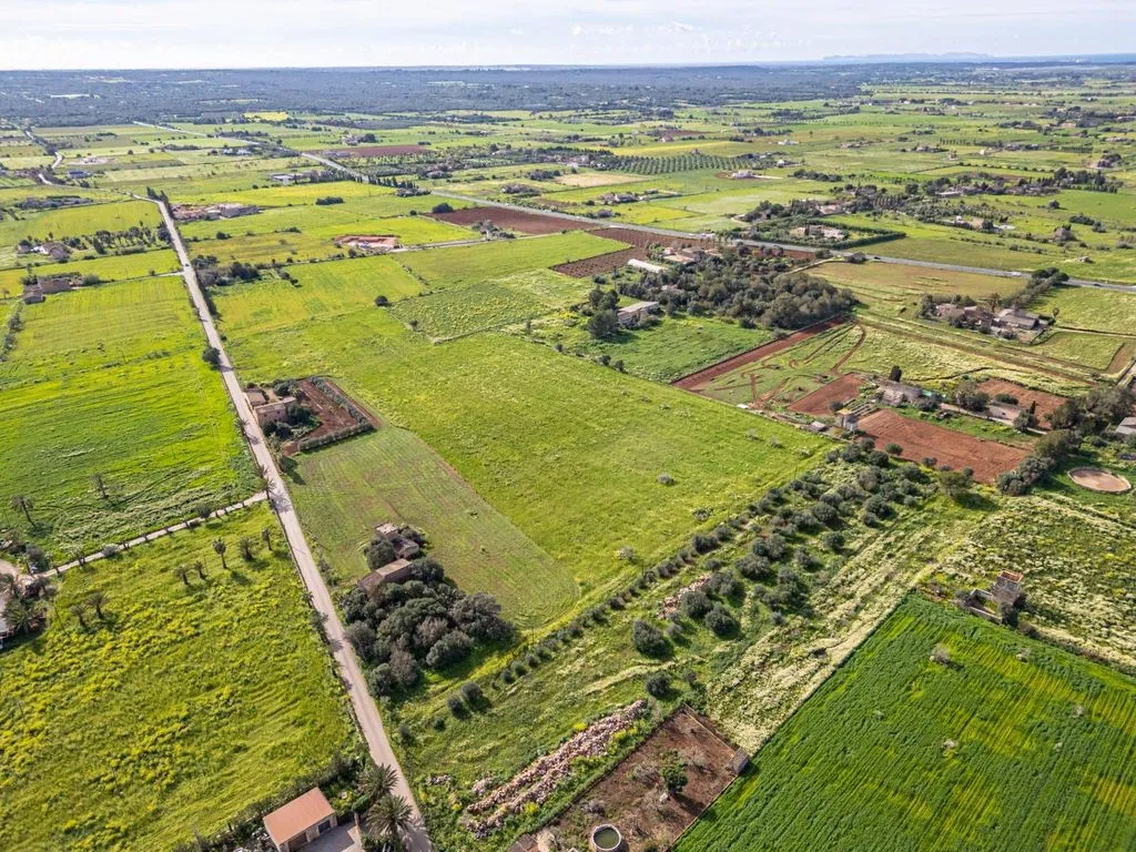 Aerial - Rustic Plot with Traditional Buildings in Campos