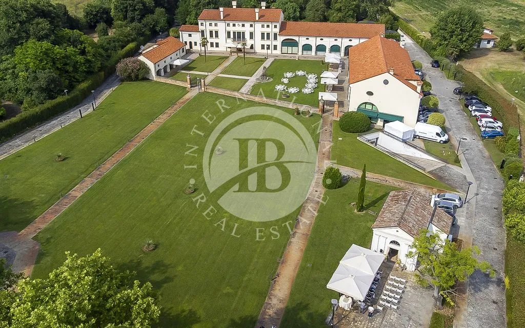 Vista aerea - 16th-Century Villa with Private Park in Padua