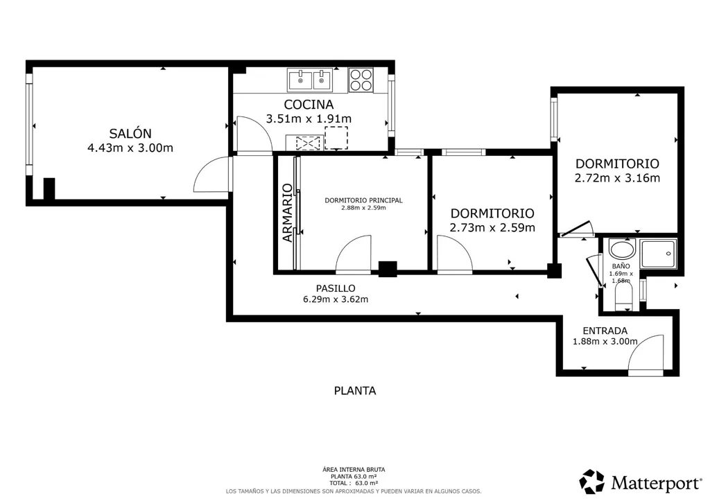 Plan - Apartment with Pool in Els Orriols, Valencia