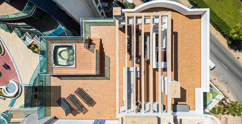 Vue aérienne - Luxury Penthouse with Sea View in Punta Prima