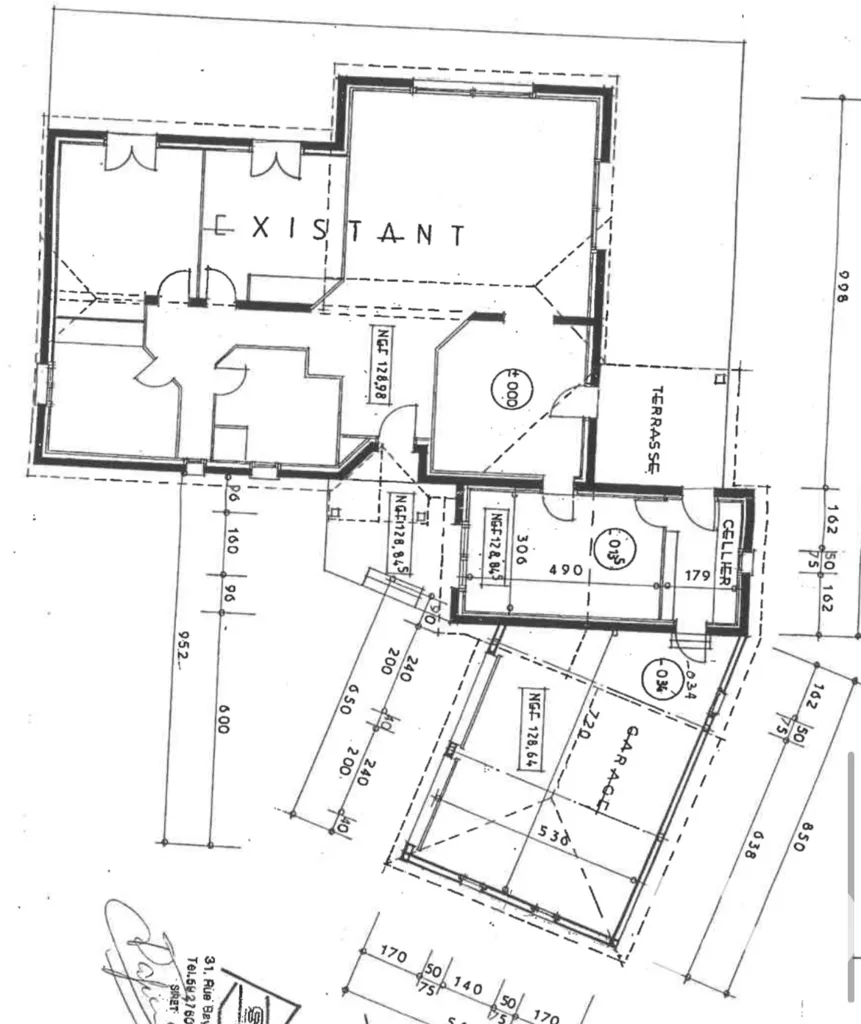 Plan - Maison Familiale avec Piscine à Denguin