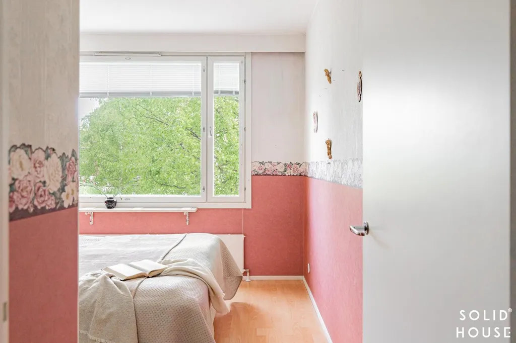 Bedrooms - Spacious Apartment with Balcony in Laitila