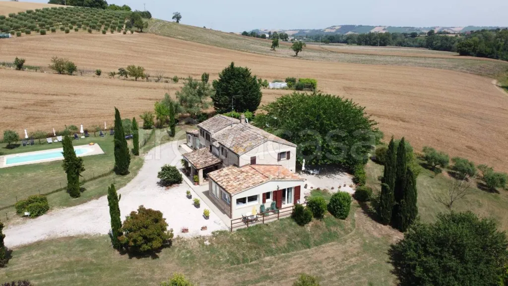 Vista aerea - Rustic Casale with Pool in San Costanzo