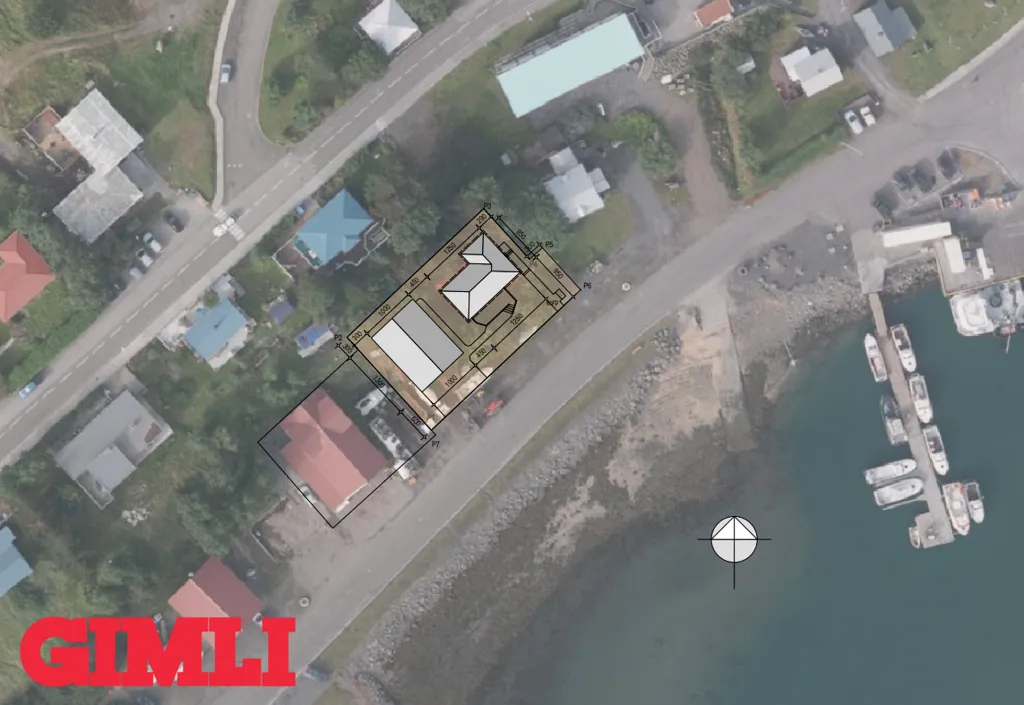 4-toaline maja asukohas Bíldudalur
