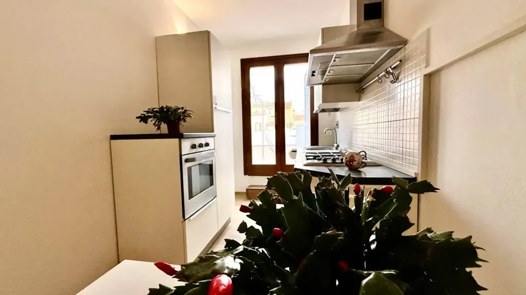 Köök - Rustic-Style Flat with Terrace in Cecina
