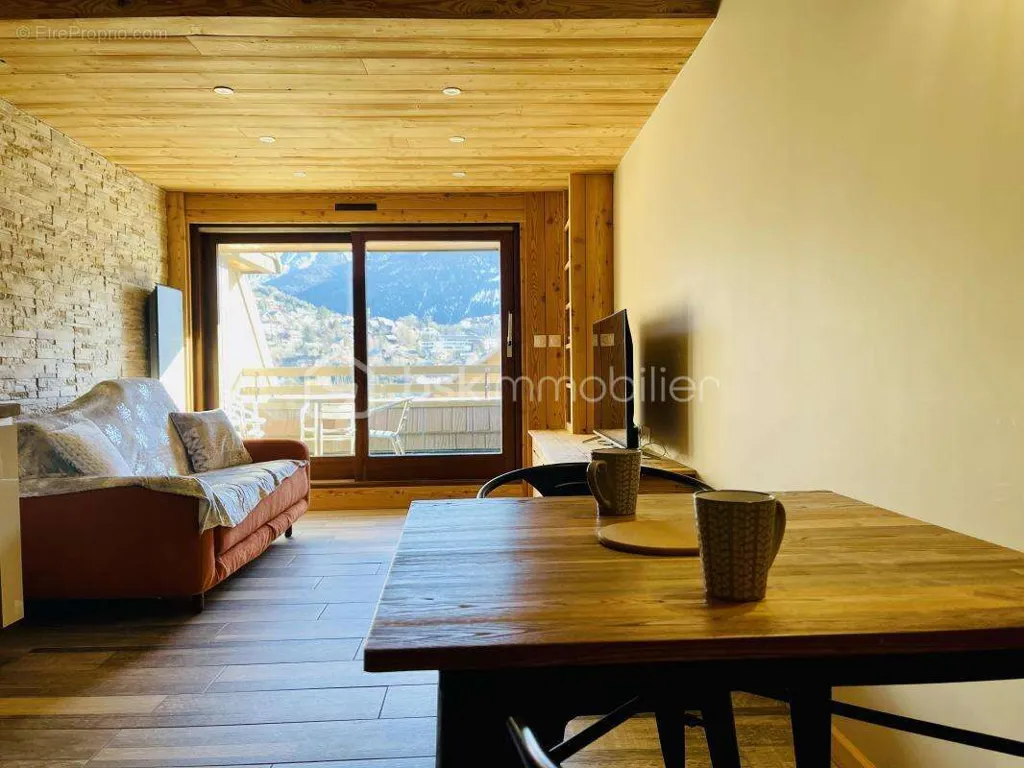 Séjour - Studio Refait à Neuf avec Vue sur Briançon