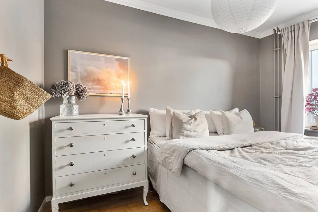 Bedrooms - Modern Flat with Balcony in Kallhäll