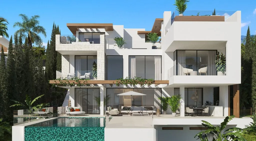 Piscine - Luxury Villa with Sea View in Estepona