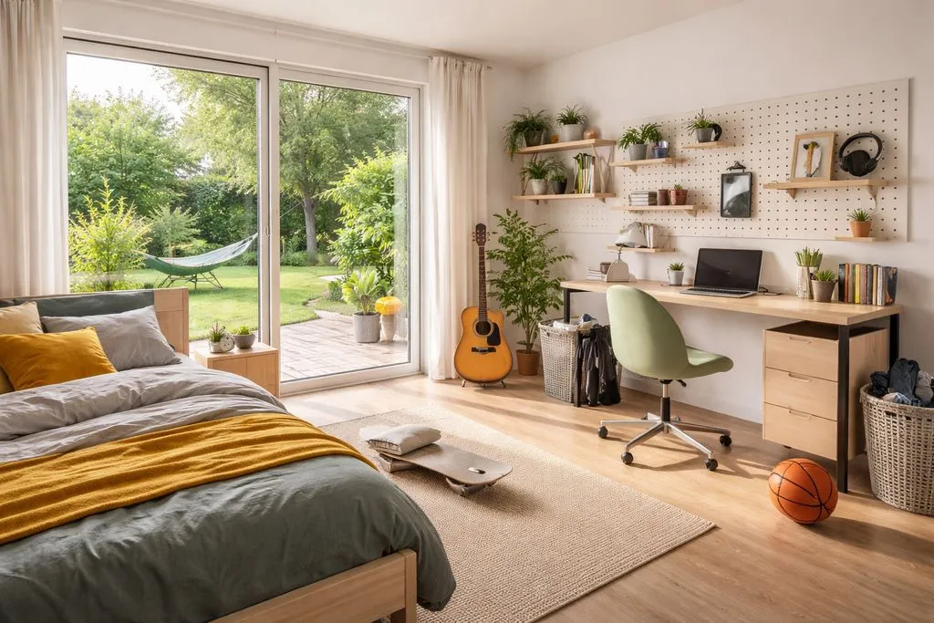 Bedrooms - Luxury Flat with Private Garden in Le Chesnay