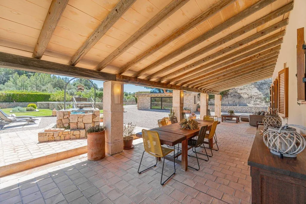 Terrace - Luxury Farmhouse with Pool in Calvià