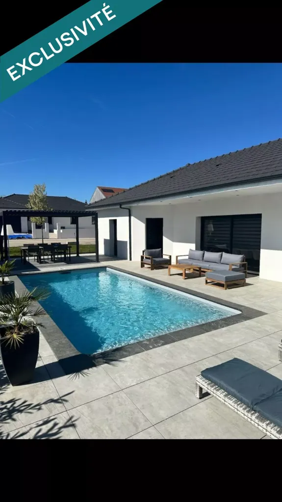 Bassein - Modern House with Pool in Jeuxey