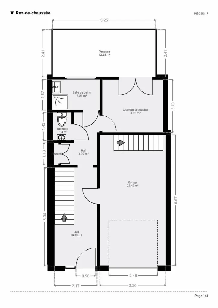 Plan - Bien 2 chambres à Embourg