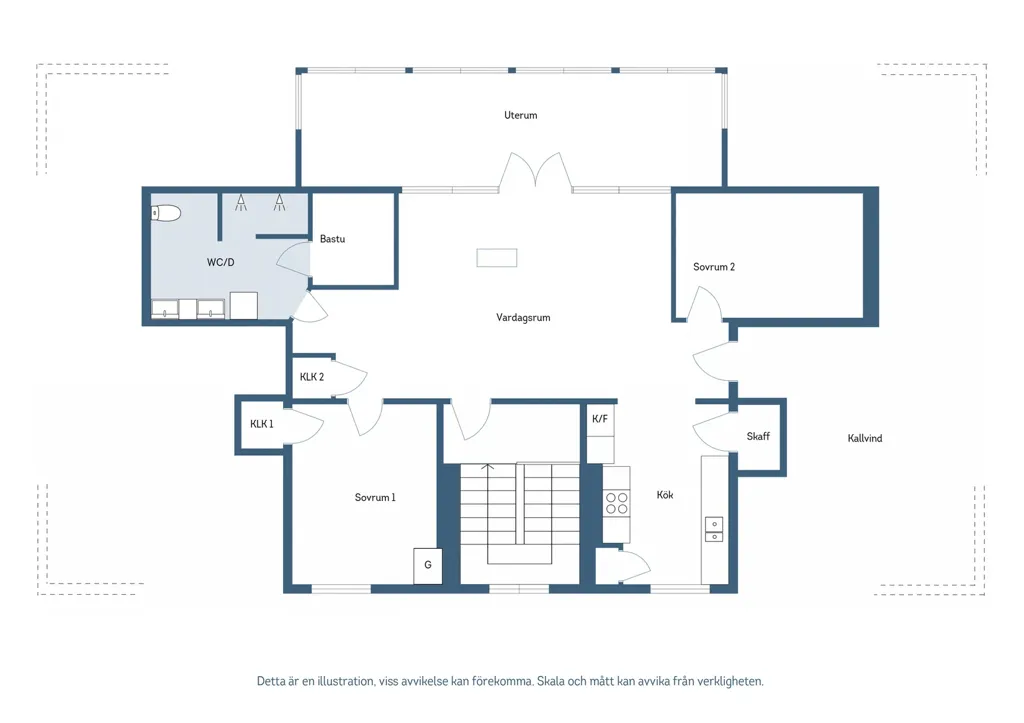 Plaan - Apartment with Balcony in Alunda