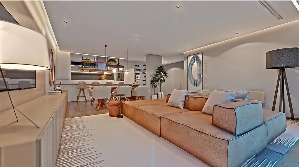 Séjour - Luxury T3 Flat with River View in Barreiro