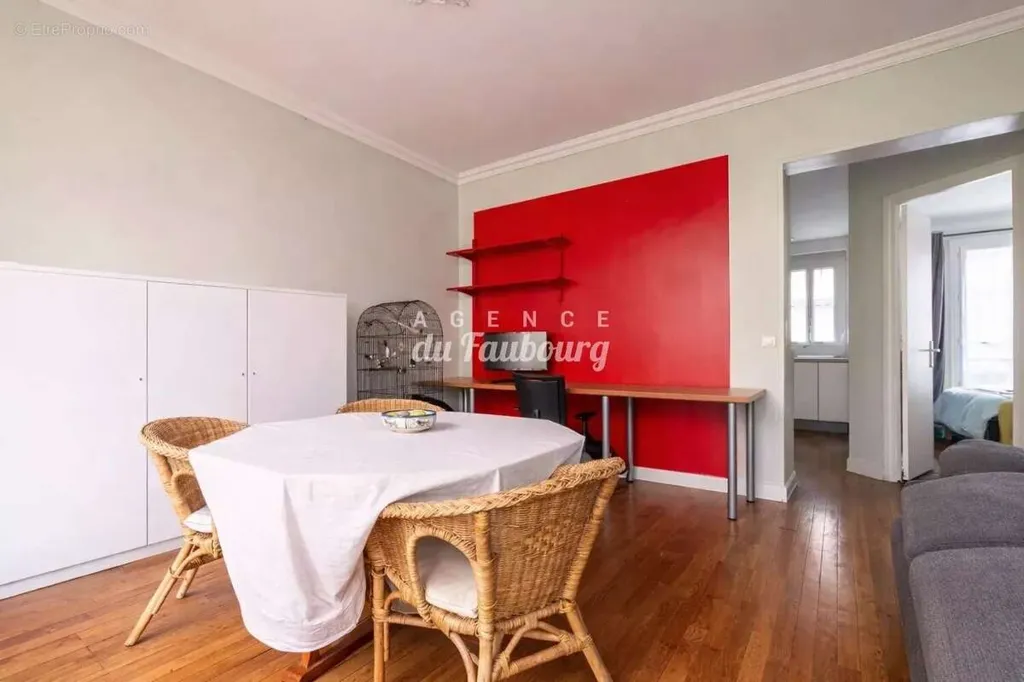 Salle à manger - Appartement Traversant Rue et Cour à Paris 13ème
